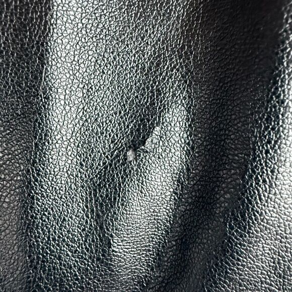 Ella Moss Faux Leather Sleeve Woven Blanket Boho Moto Jacket Ikat Aztec Navajo S - Picture 5 of 12